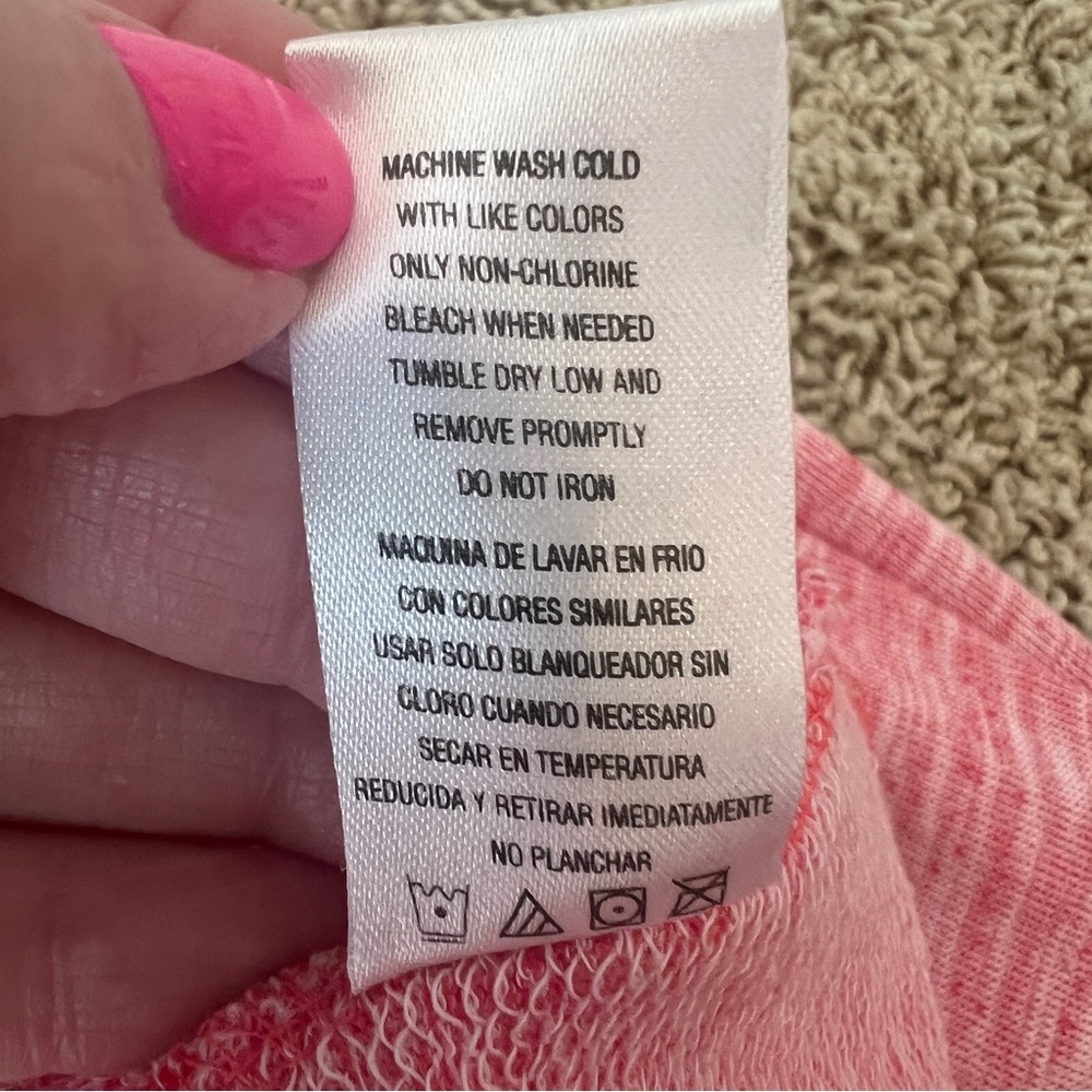 US Apparel Cape Cod Hoodie Size Medium Heathered Pink Seashell Beach F10 - Picture 5 of 8
